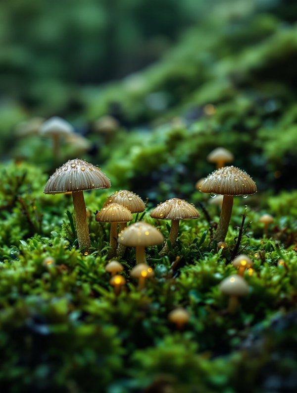 苔藓与菌丝 自然纪录片 苔藓与菌丝:放大五百倍的微缩森林,菌丝地下互联网的全景解剖。